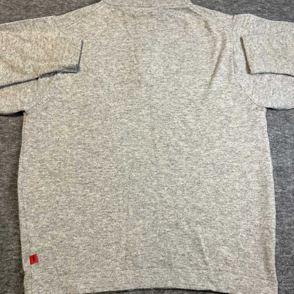 Mountain Khakis Lodge Sweater Mens XLarge Grey 1/4 Zip Merino Wool Ready To Wear